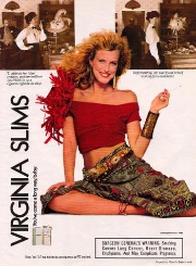 1989 ad for Virgina Slims cigarettes