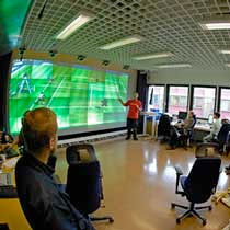 Visningsveggen ved Inst for Informatikk