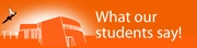 What our students say! (Bredde: 180px)