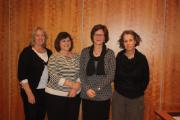 Trude Haugli and three of the key note speakers; Nicola Taylor, Marilyn Freeman and Johanna Schiratzki