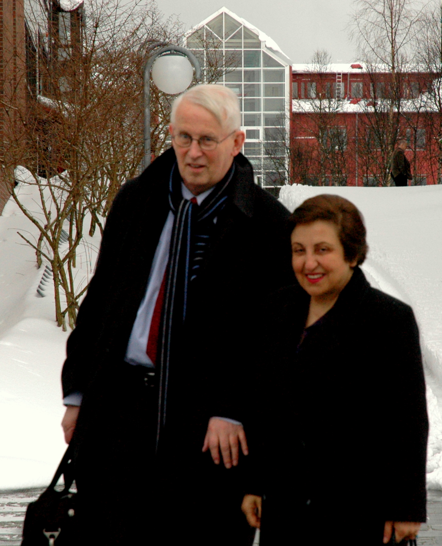 Shirin Ebadi og Ole D. Mjøs