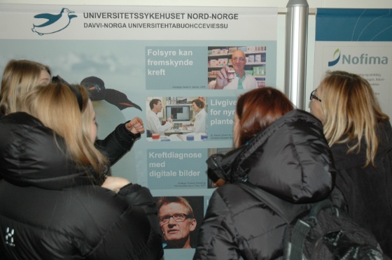 Studerer utstillingen (Bredde: 560px)