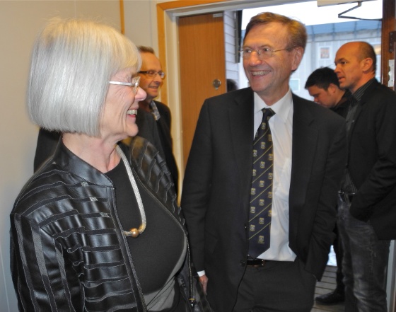 Tora Aasland og Jarle Aarbakke.JPG (Bredde: 560px)