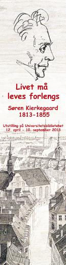 Plakat til utstillingen Livet m&aring; leves forlengs