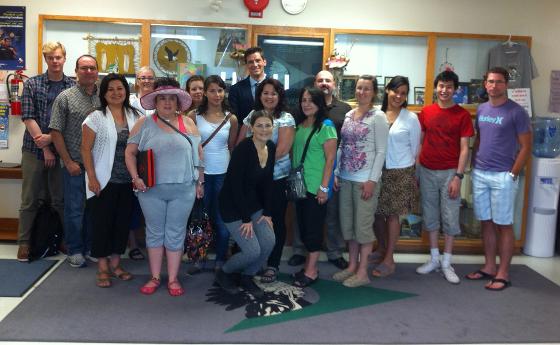 Students attending field school in La Ronge, Saskatchewan in July 2013