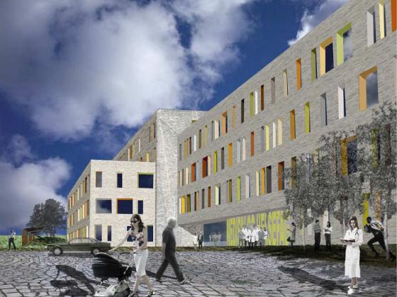 Medisin- og helsefagbygget - fasade