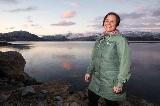 UNIKE OPPLEVELSER: Maj Liss Tangen er overbevist om at naturen i Finnmark er en turistmagnet. Hun ønsker selv å bli gründer. (Foto: Tommy Hansen/UiT)