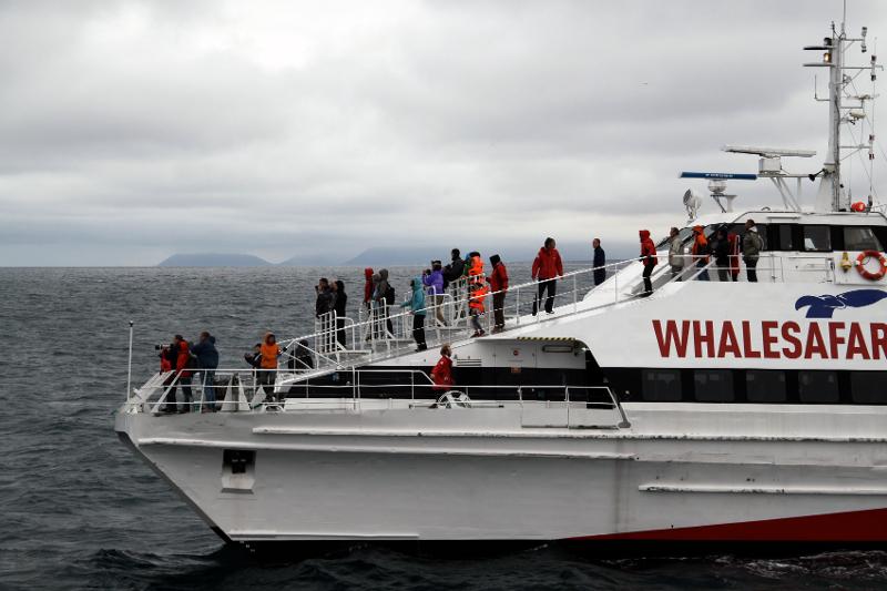 De to forskerne har studert hvordan hvalsafari foregår på Island. Foto: Berit Kristoffersen