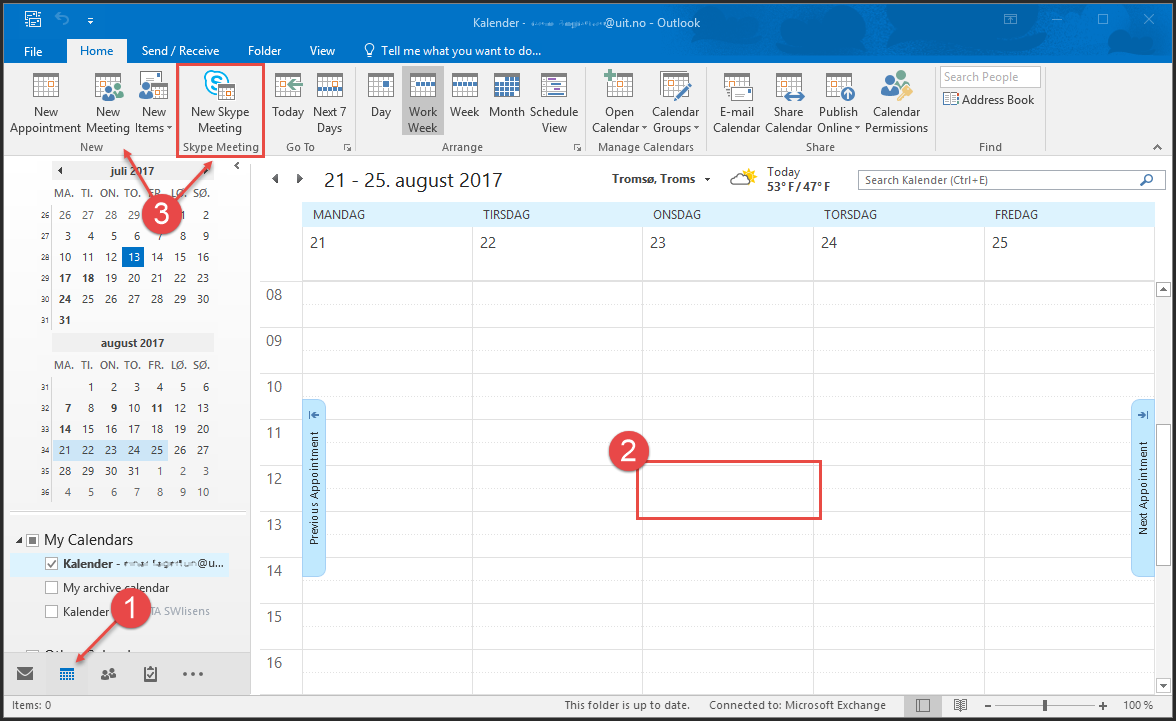 skype meeting add in for outlook 2016