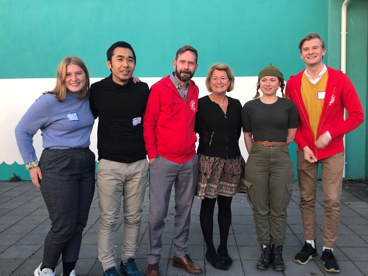 Studentene som deltok på Arctic Circle i 2019, sammen med rektor ved UiT, Anne Husebekk.