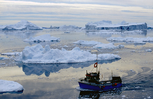 is, fiskebåt, Arktis