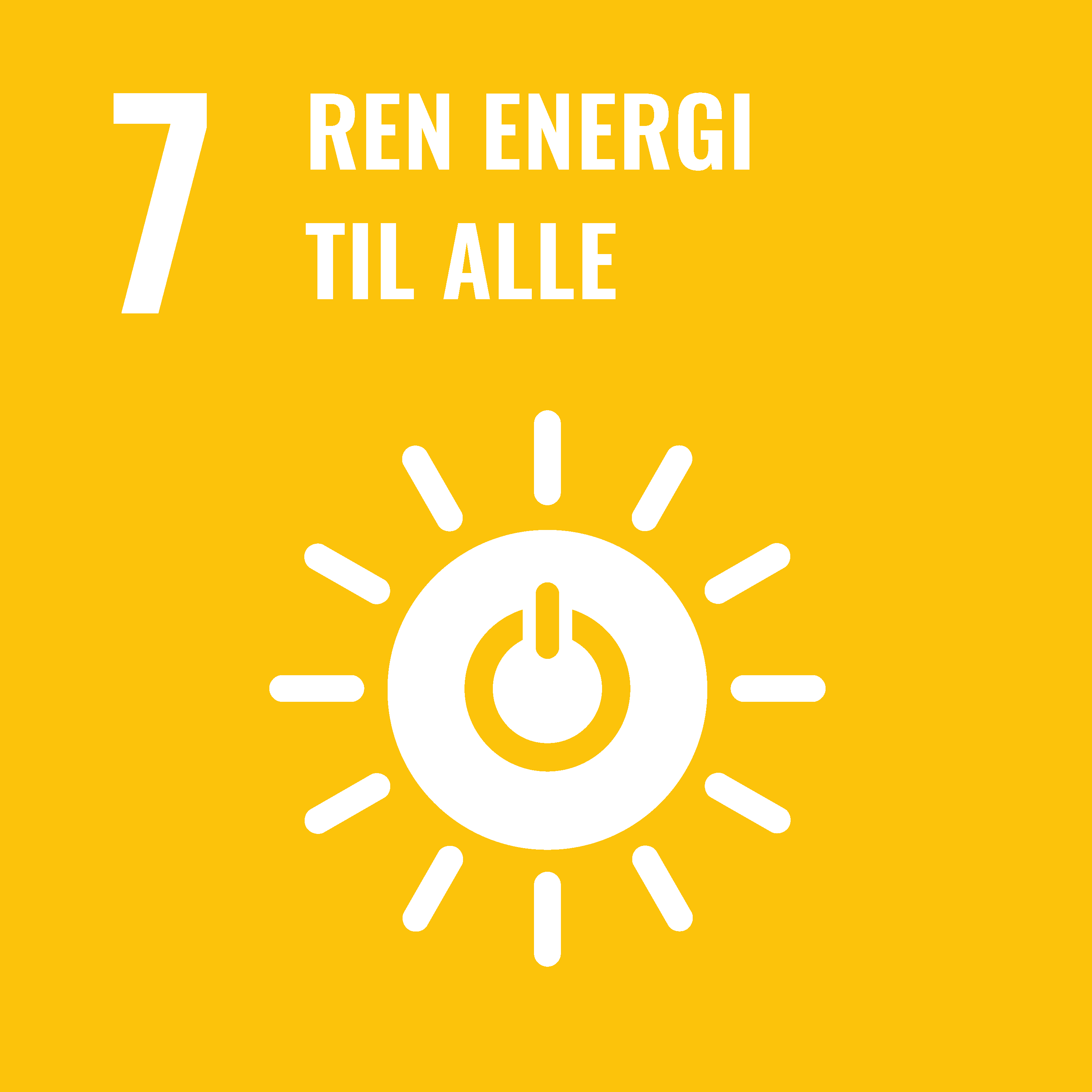 ikon bærekraftsmål 7 ren energi