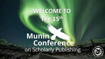 Illustrasjons-/bannerbilde for Munin Conference on Scholarly Publishing 18-19. November 2020 - Online