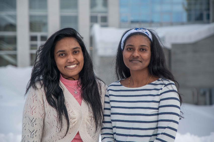 2 utvekslingsstudenter fra Sri Lanka