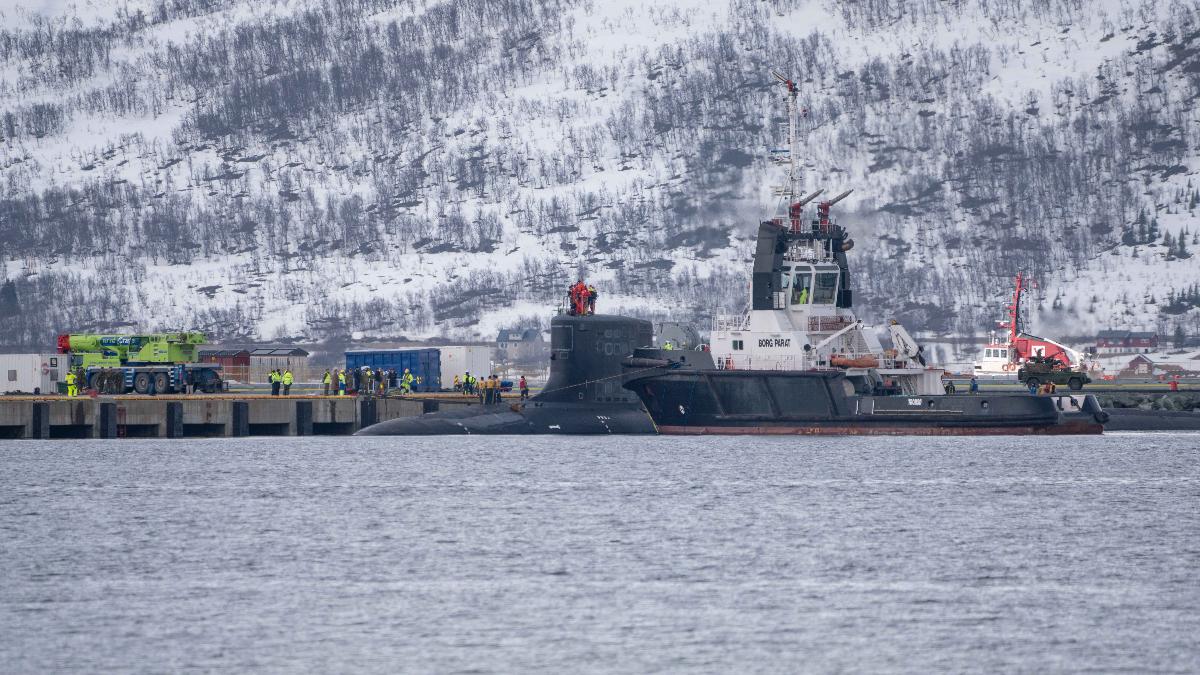 amerikansk ubåt i grøtsundet utenfor Tromsø mai 2021