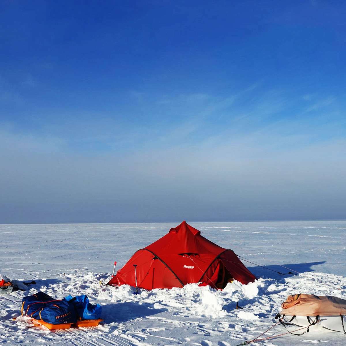 Camp på grønlandsiden