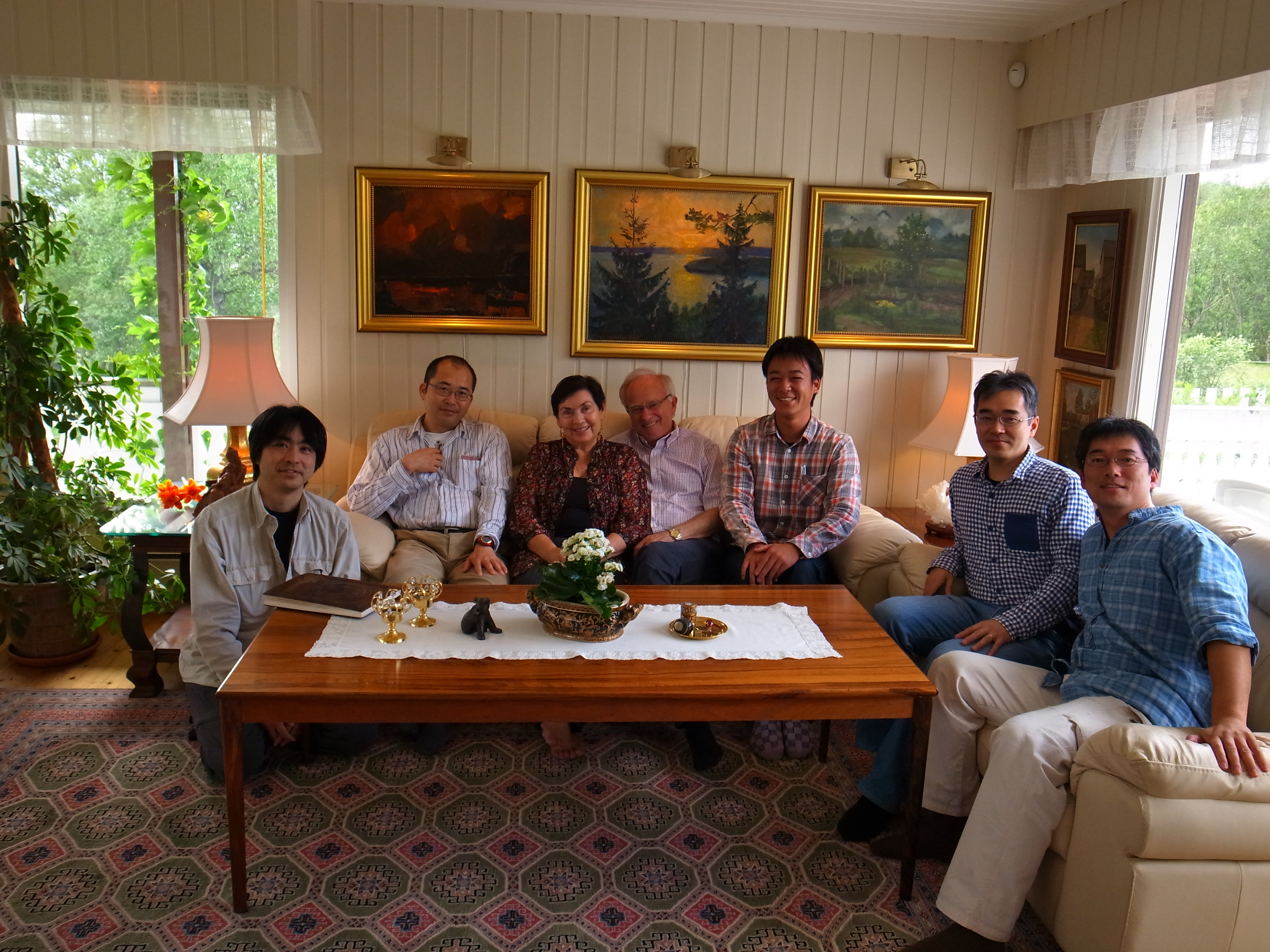 Japanske forskere hjemme hos Asgeir Brekke