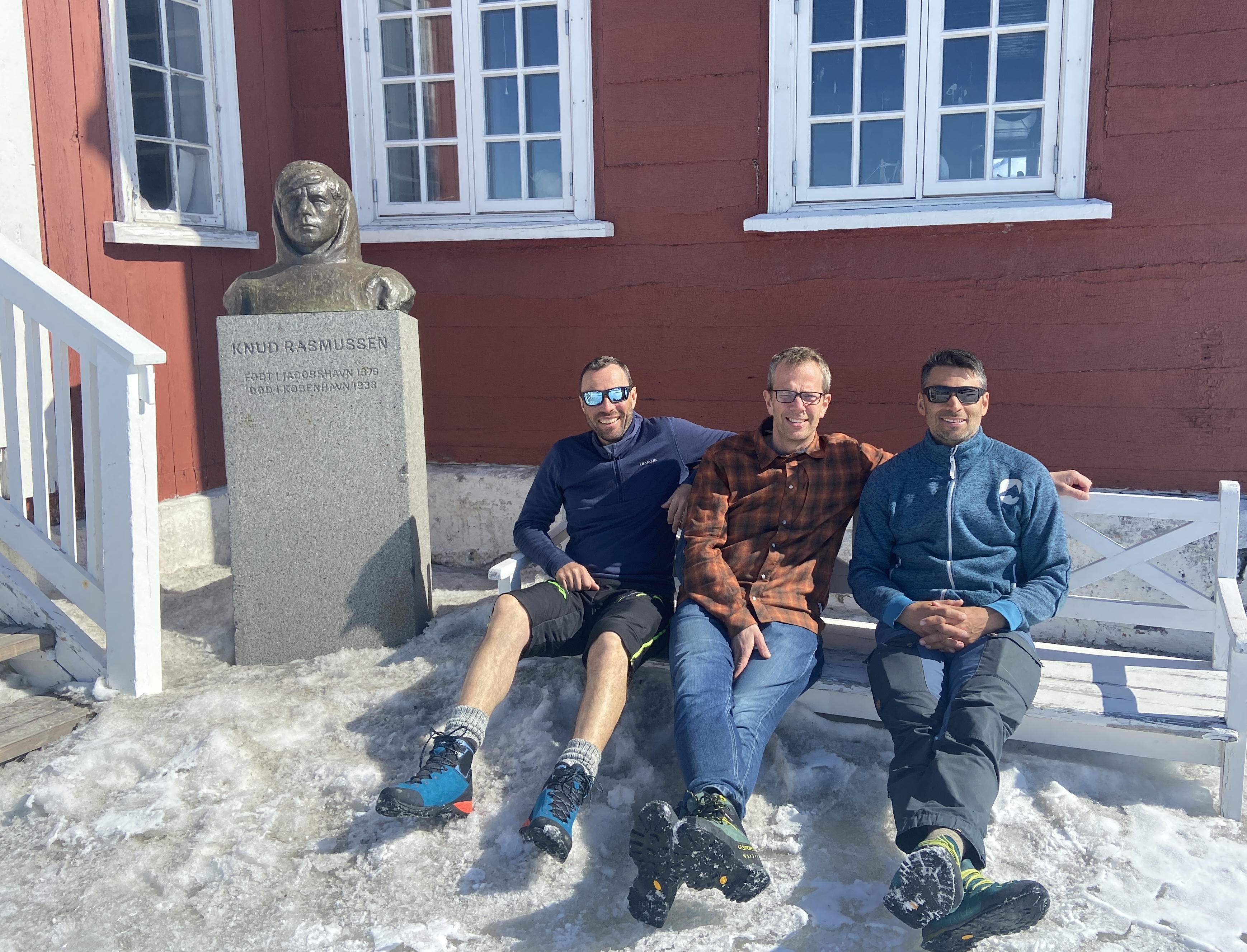 Ronny Finsås (t.v.), Harald Dag Jølle og Kunuk Lennert. Foto: Rune Sundelin/UiT 