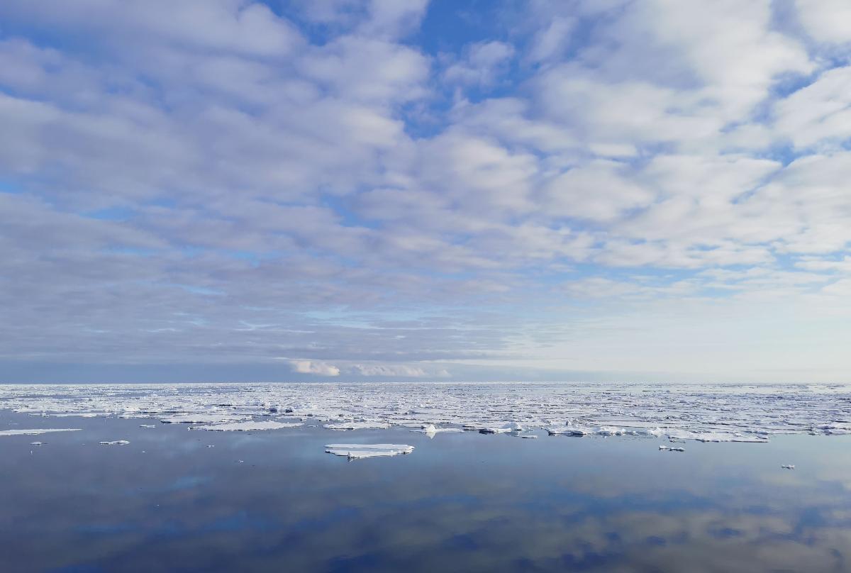 PolarFront forsker ved iskanten i Barentshavet. 