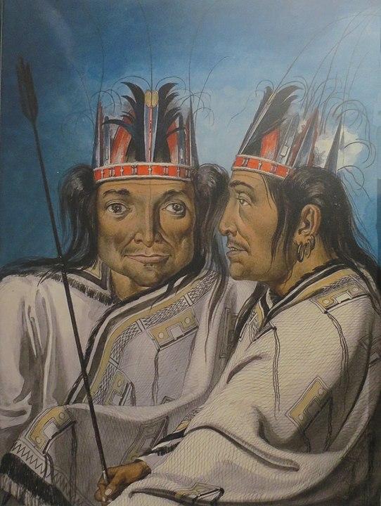Maleri av Taion (chief) from Aliaksa Island (Alaska Peninsul) by Mikhail Tikhanov, 1818