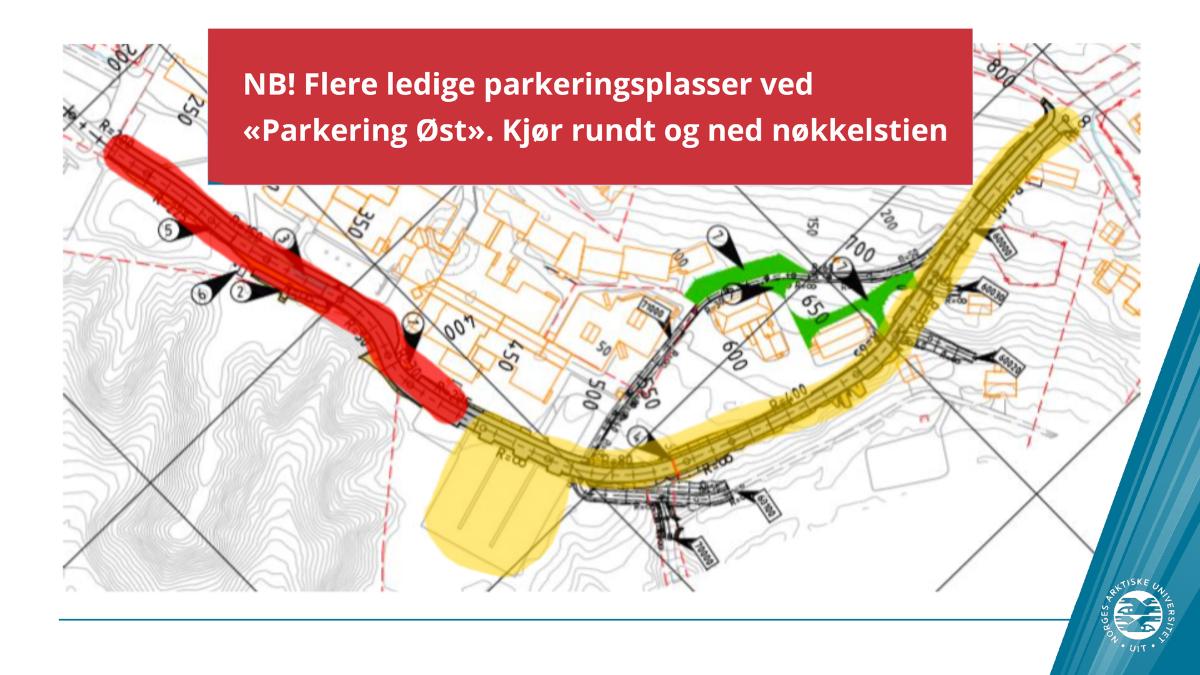 kart over ledige parkeringer