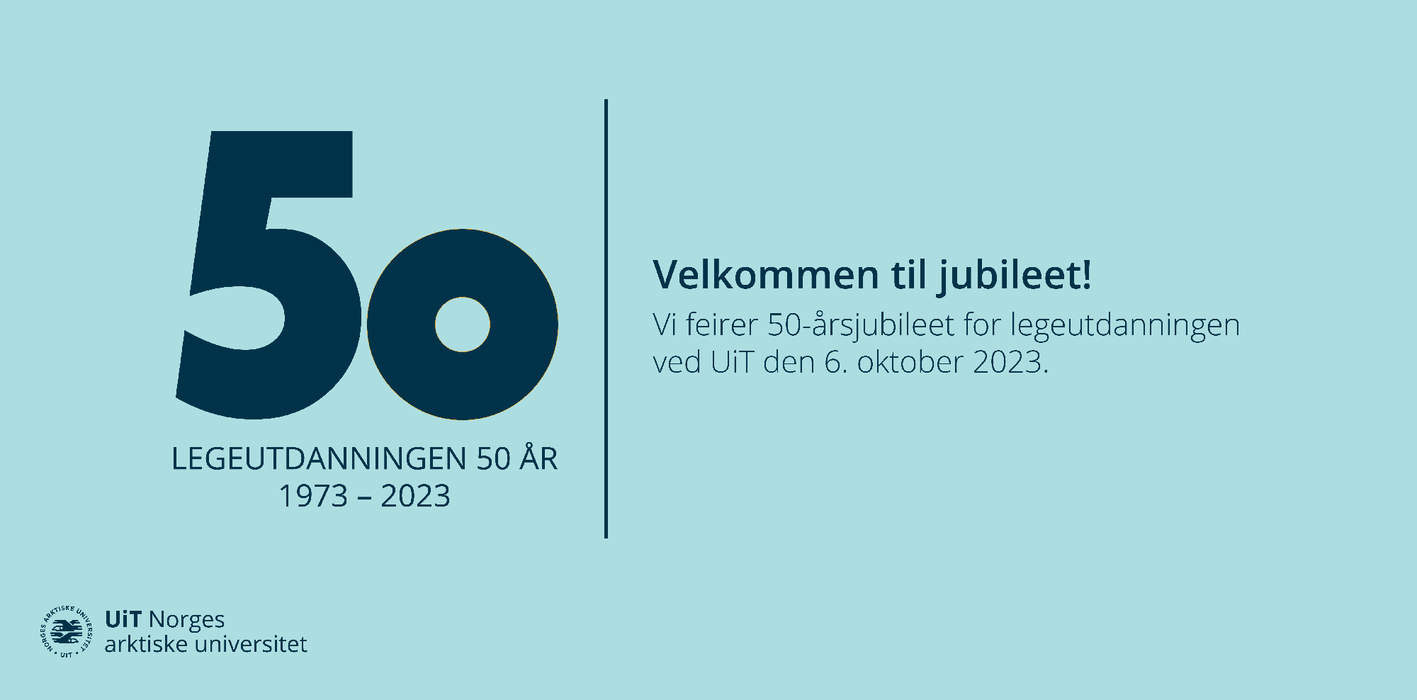 Illustrasjons-/bannerbilde for 50-årsjubileet for legeutdanningen