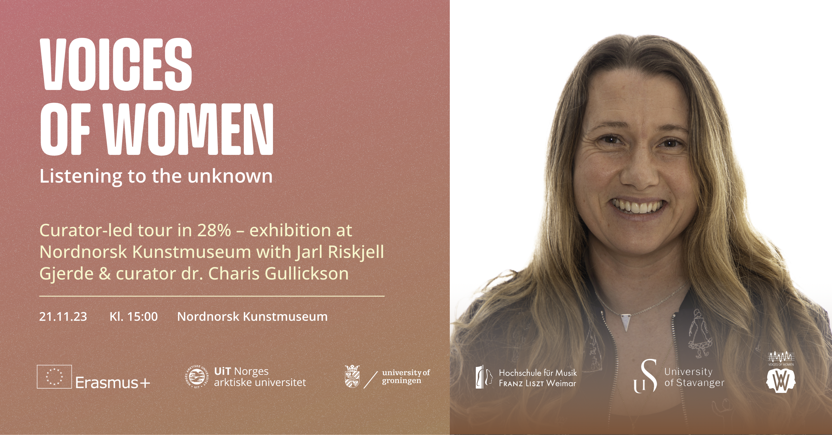 Illustrasjons-/bannerbilde for Curator-led tour in 28% – exhibition at Nordnorsk Kunstmuseum with Jarl Riskjell Gjerde & curator dr. Charis Gullickson