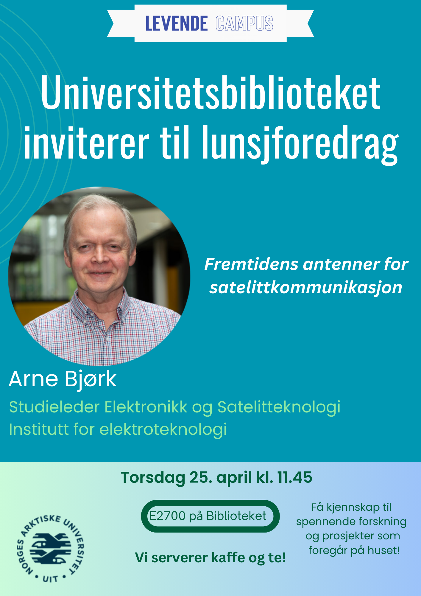 Illustrasjons-/bannerbilde for Lunsjforedrag med Arne Bjørk 