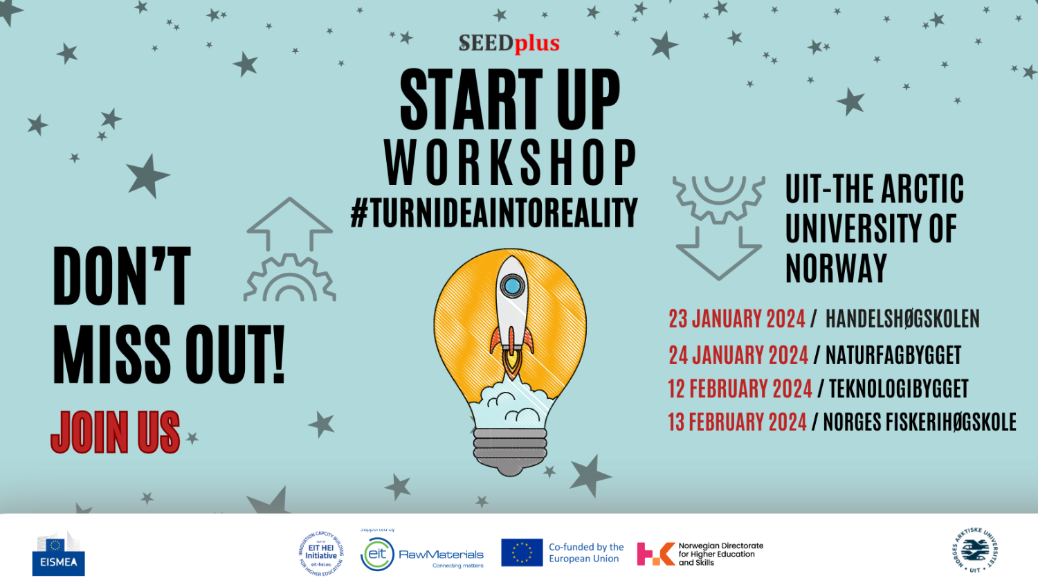 TURNIDEAINTOREALITY // START-UP Workshop series