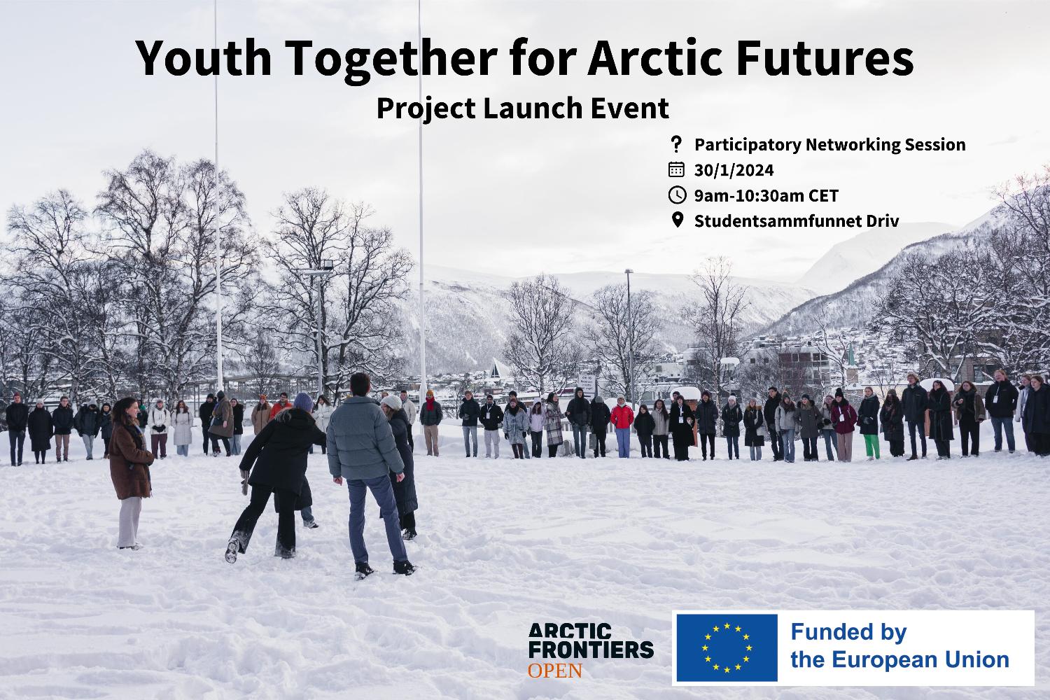 Illustrasjons-/bannerbilde for Youth Together for Arctic Futures - Project launch & networking session