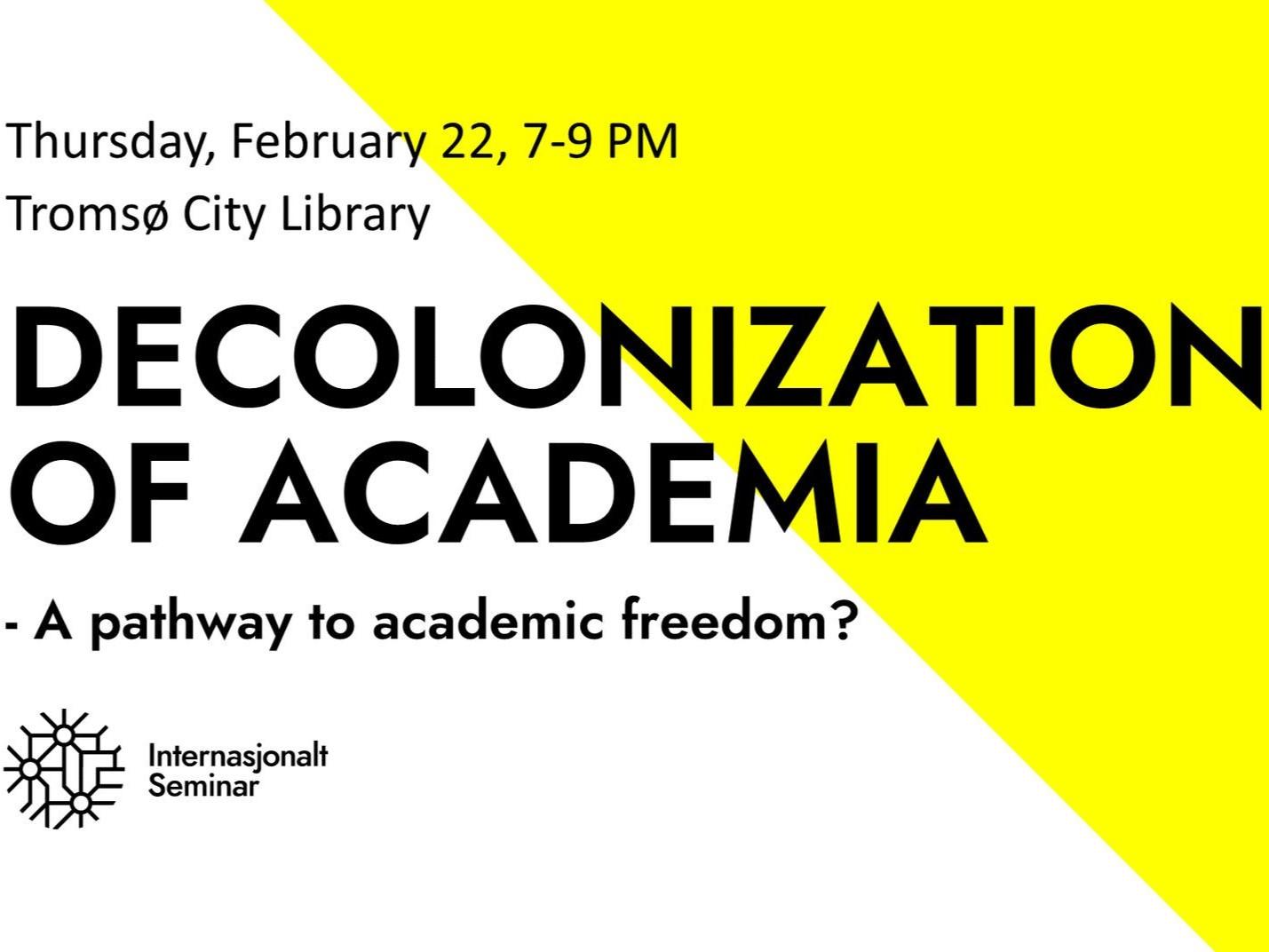 Illustrasjons-/bannerbilde for Dekolonisering av akademia / Decolonization of academia