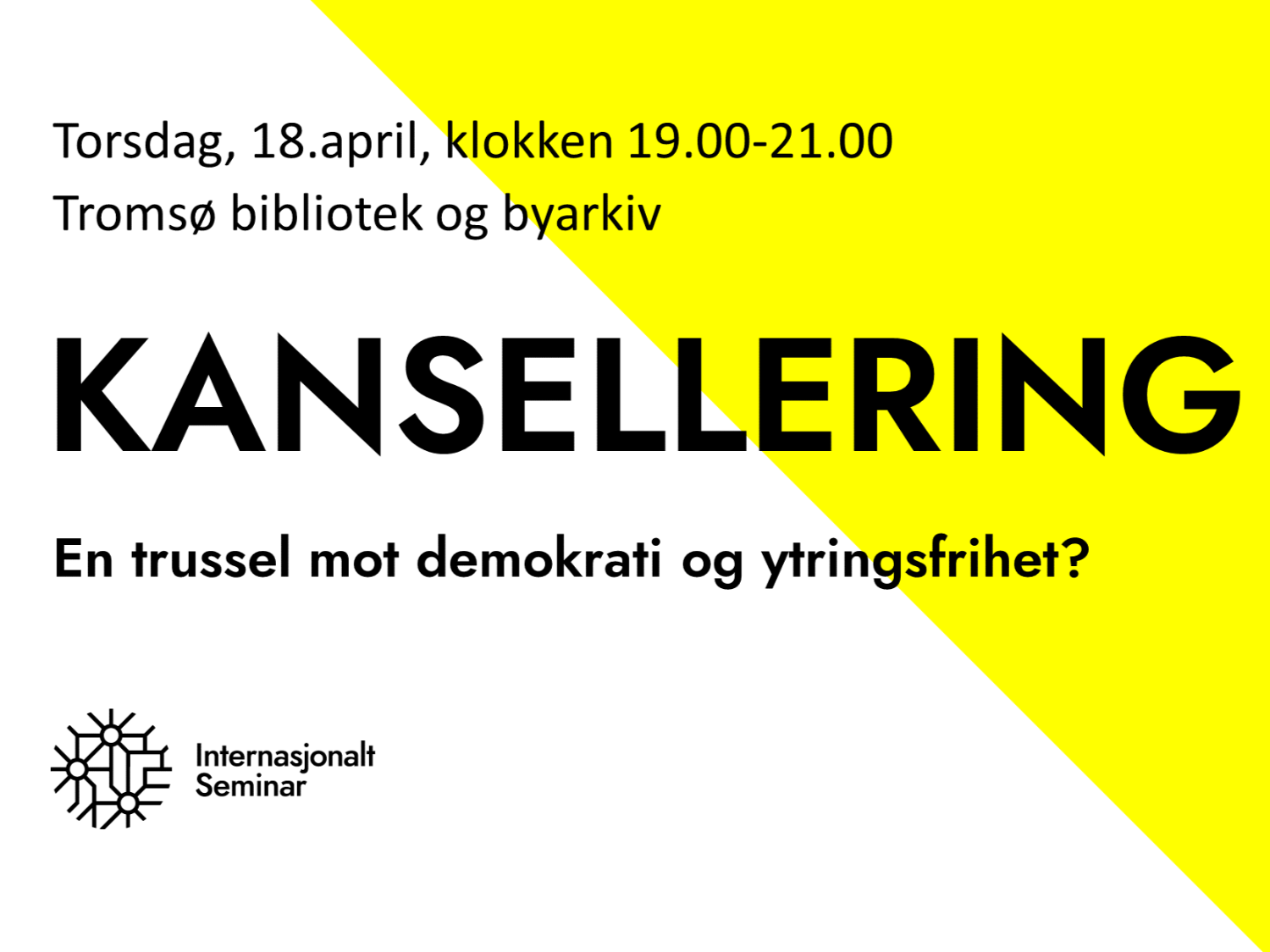 Illustrasjons-/bannerbilde for Debattmøte om grensene for ytringsfrihet / Debate meeting about the limits of free speech 