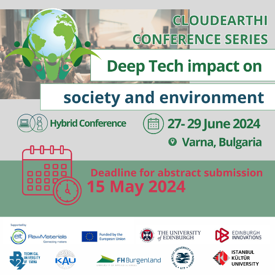 Illustrasjonsbilde for CALL FOR ABSTRACTS - CloudEARTHi Conference/ Deep Tech impact on society and environment