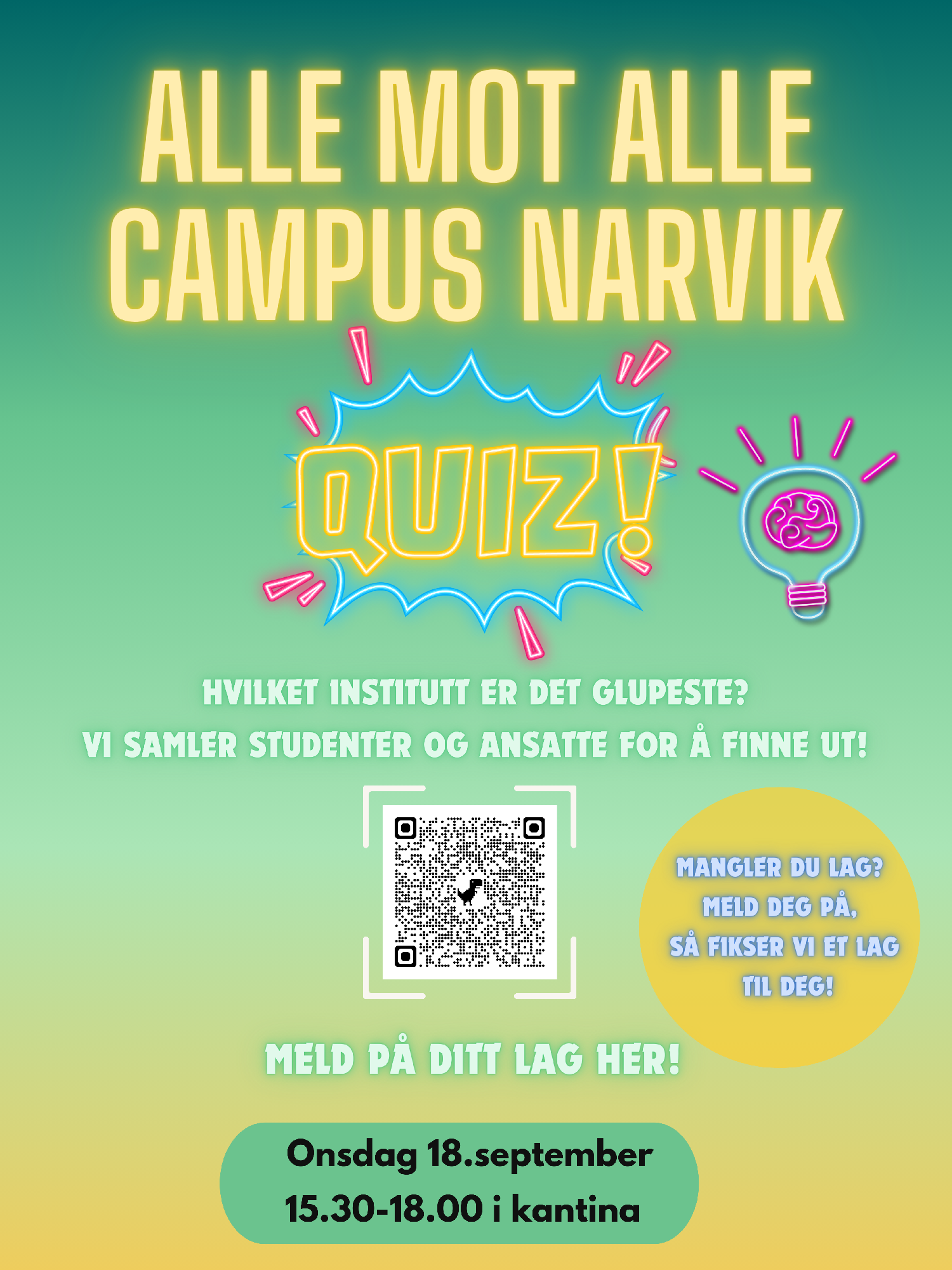 Illustrasjons-/bannerbilde for Quiz for studenter og ansatte - ALLE MOT ALLE 