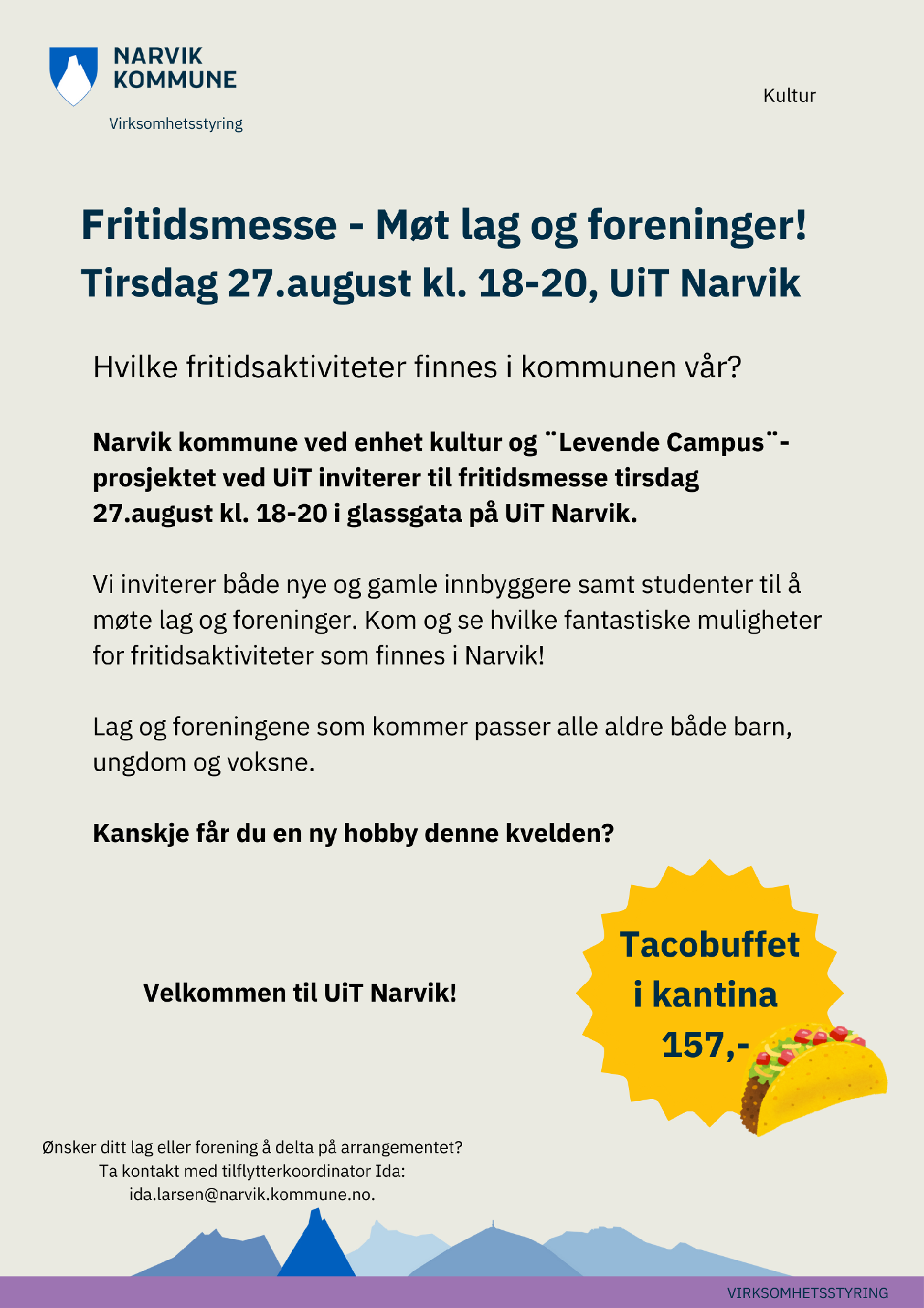 Illustrasjons-/bannerbilde for Fritidsmesse - M&oslash;t lag og foreninger!