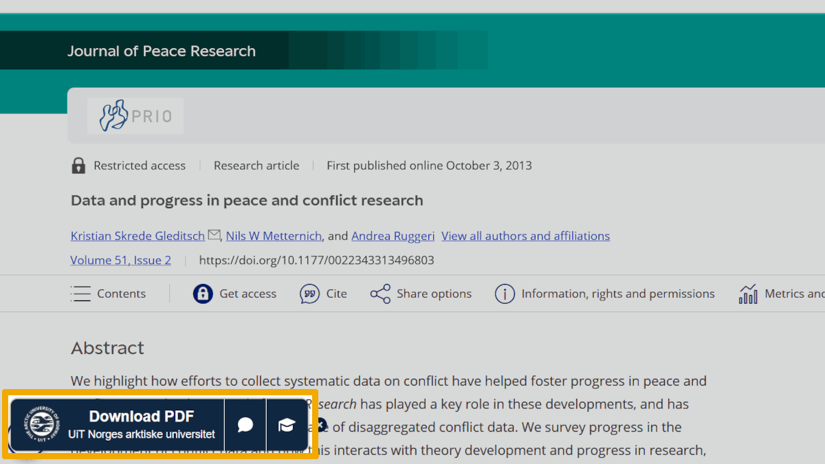 Screenshot with a LibKey saying "Download PDF"