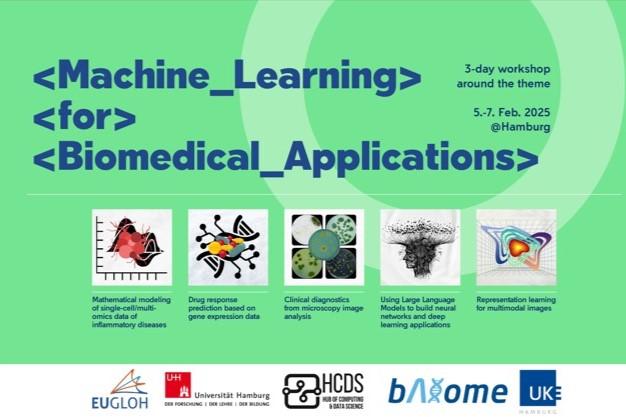 Illustrasjons-/bannerbilde for Workshop: Maskinlæring for biomedisinske applikasjoner / Machine learning for biomedical applications