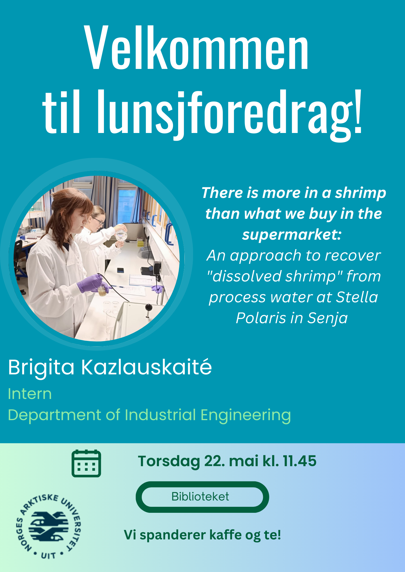 Illustrasjons-/bannerbilde for Lunsjforedrag: There is more in a shrimp than what we buy in the supermarket