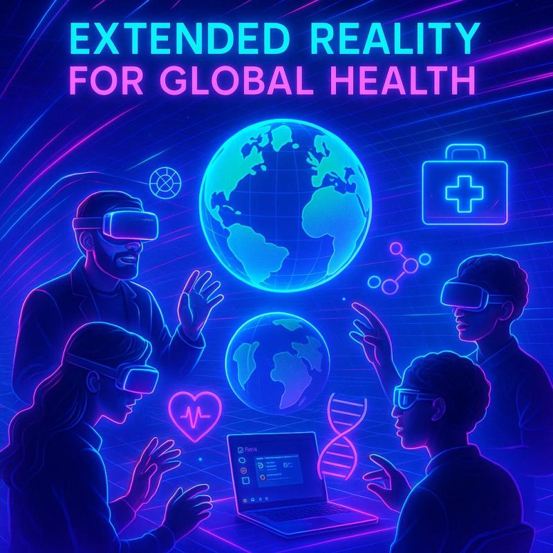 Illustrasjons-/bannerbilde for Kurs om utvidet virkelighet / Course on extended reality