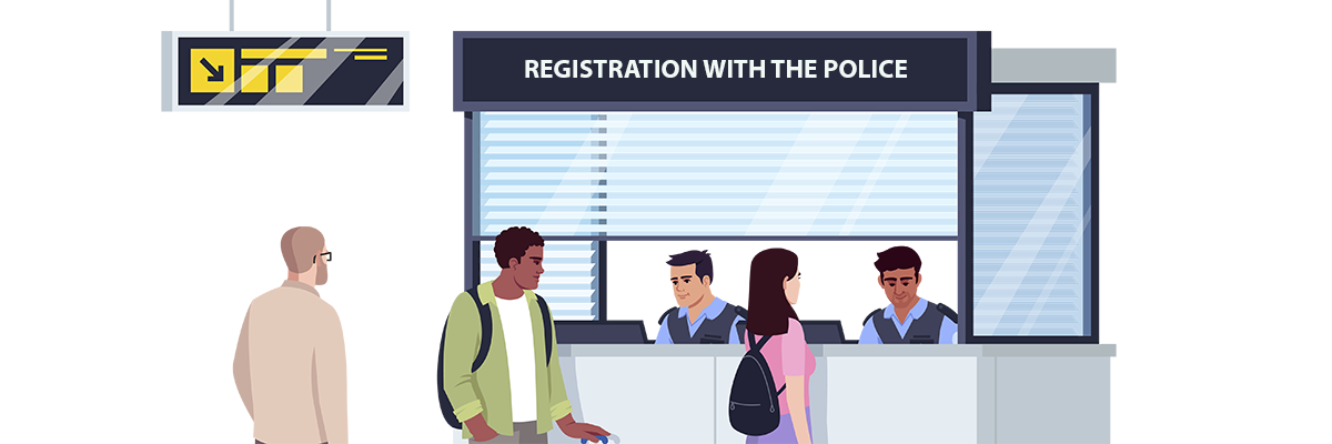 Registration with the police