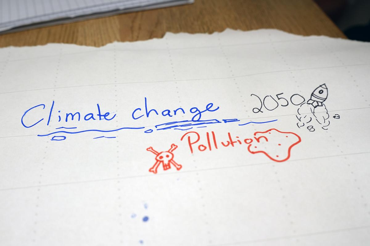 Forurensing er en av utfordringene studentene mener kommer til å bli større i framtida.