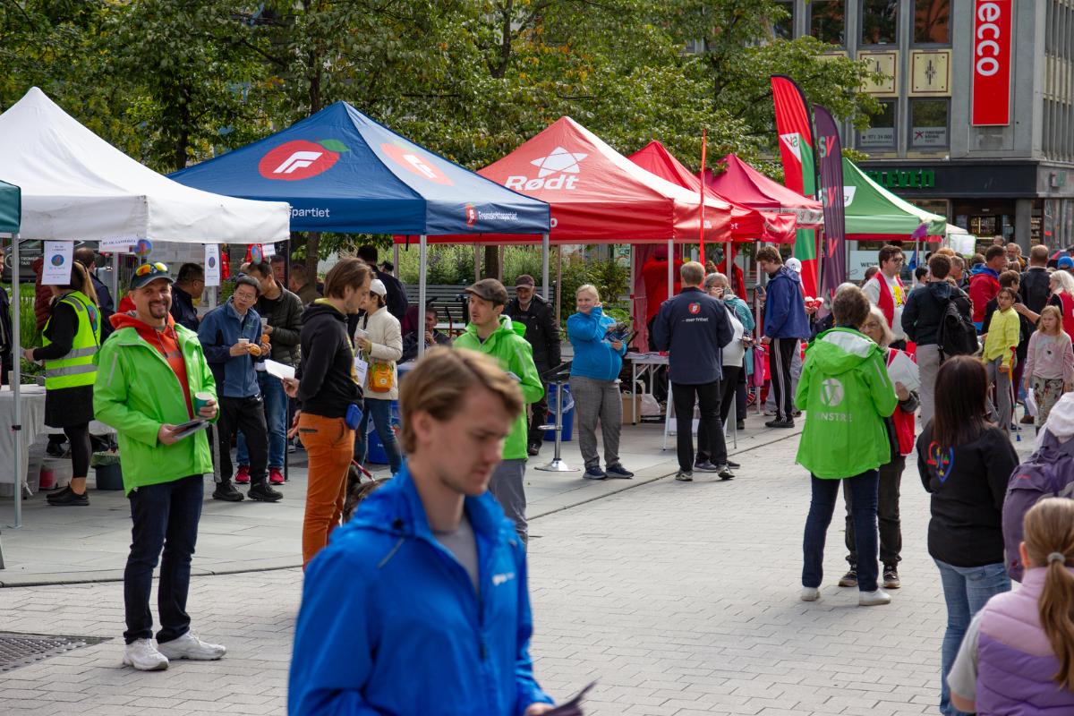 Valgkampboder i Tromsø, 2023. 