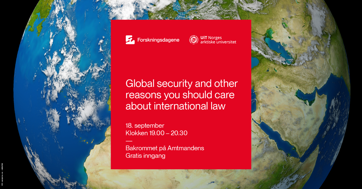 Illustrasjons-/bannerbilde for Global security and other reasons you should care about international law