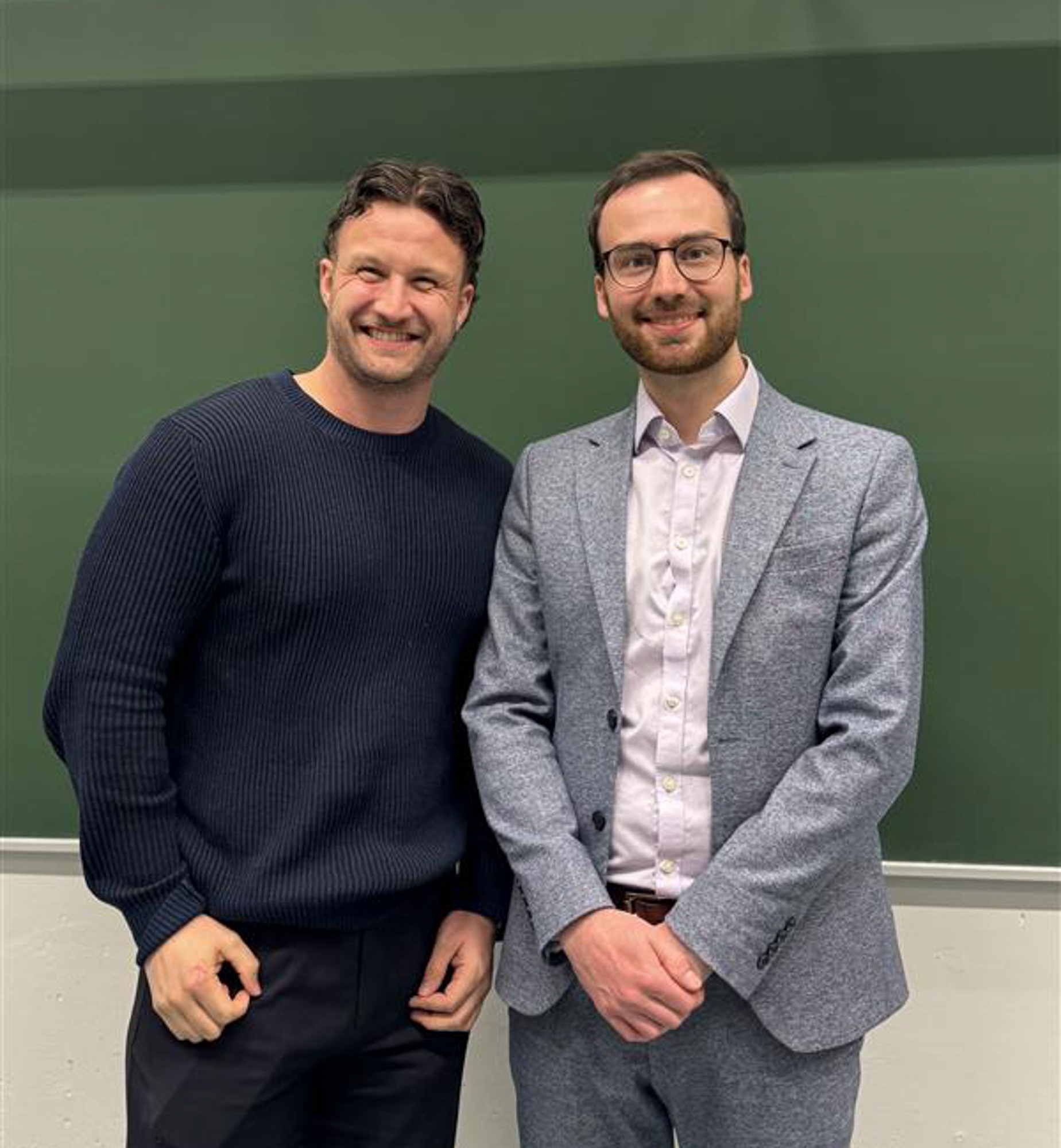 Håkon Gustafson Giæver og John Somerton. 