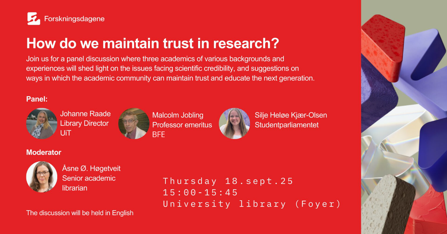Illustrasjons-/bannerbilde for How do we maintain trust in research?