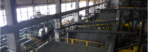 Møller som brukes i produksjon av jern malm