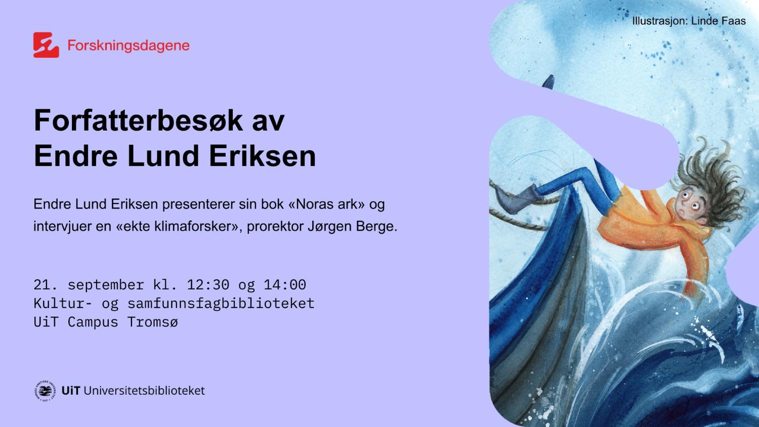 Illustrasjons-/bannerbilde for Noras ark - h&oslash;ytlesning og klimahistorie for hele familien