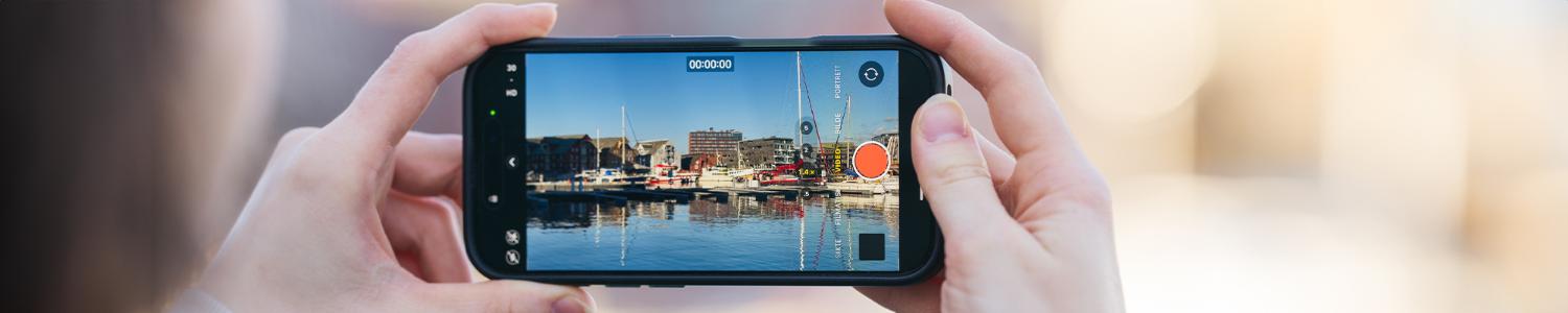 Illustrasjons-/bannerbilde for #KOMsnakk - Ta bilde selv med mobilen, og hva vi gjør med bildet etterpå?