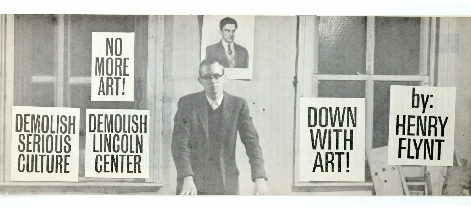 Illustrasjons-/bannerbilde for Artist talk with Henry Flynt 