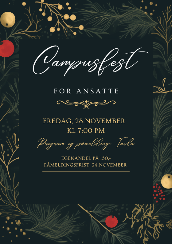 Illustrasjonsbilde for Velkommen til campusfest for ansatte ved UiT i Alta 28 november kl 19:00